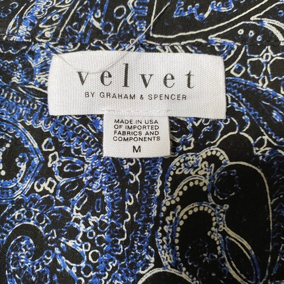 Velvet paisley blouse - Picture 4 of 5